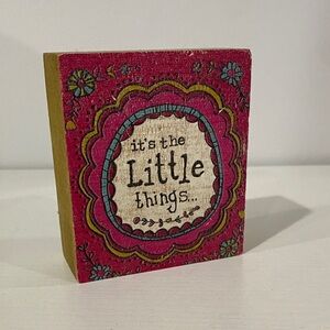3/$10 NATURAL LIFE "It's the Little Things" Block